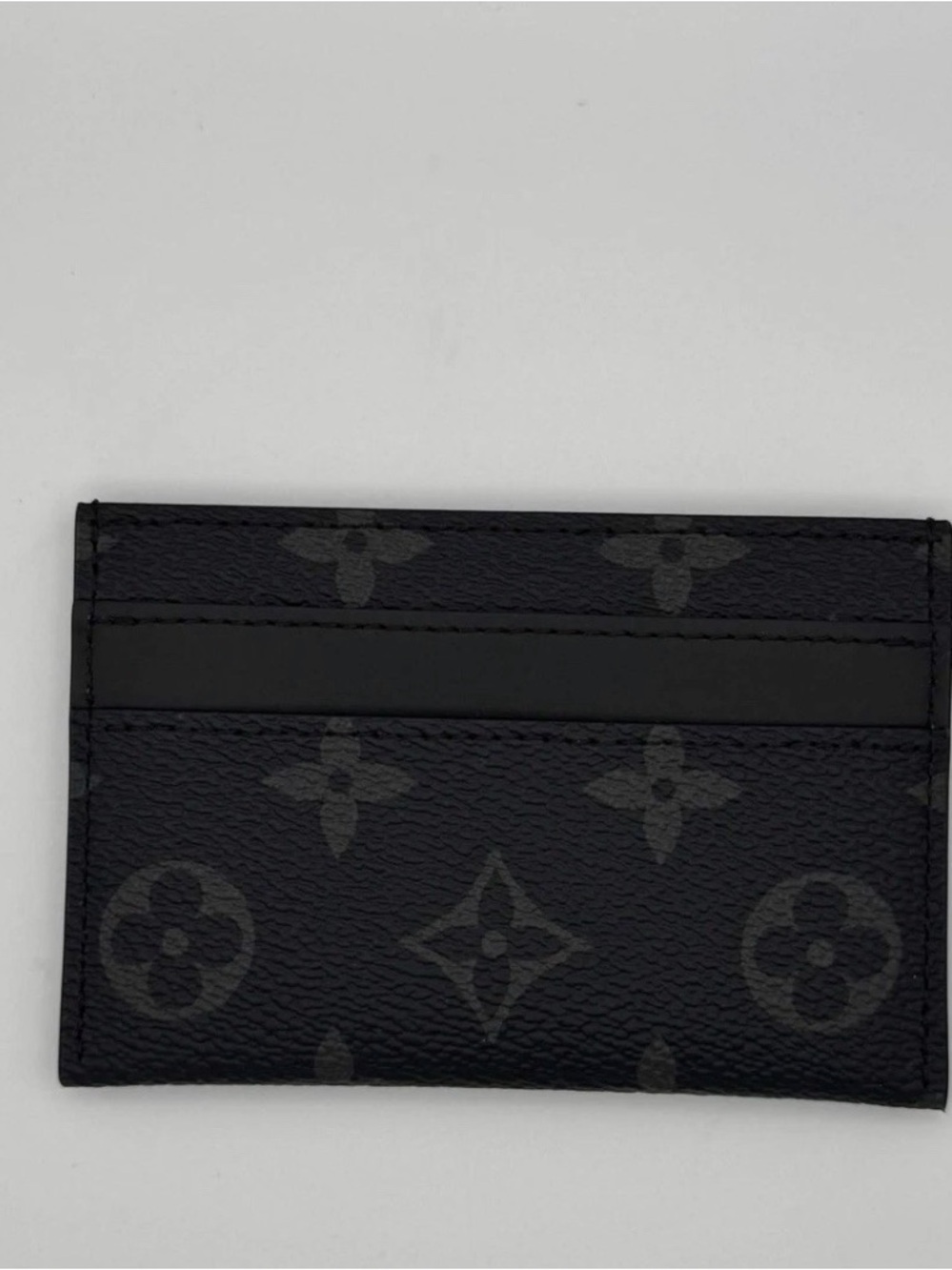 Louis Vuitton Monogram Eclipse Slim Card Sleeve in Black and Gray - Picture 3 of 3